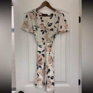 Dynamite floral wrap dress
